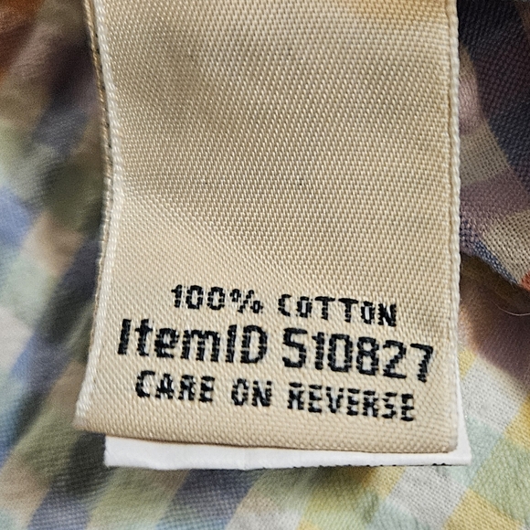 LL Bean Pastel Textured Button-Up Cotton Festive Top XL - Picture 5 of 14